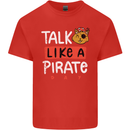 Talk Like a Pirate Day Mens Cotton T-Shirt Tee Top Red
