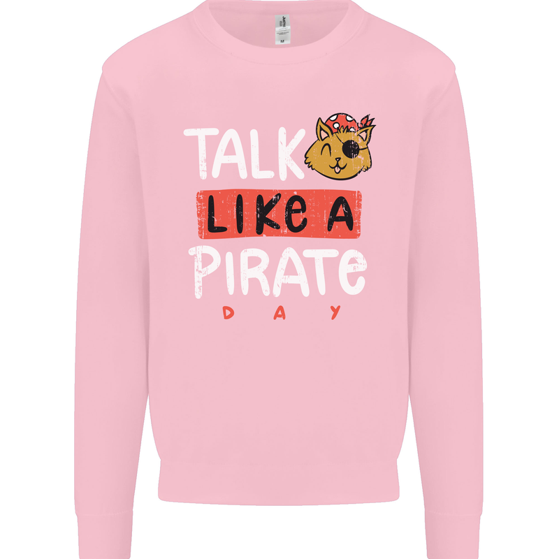 Talk Like a Pirate Day Mens Sweatshirt Jumper Light Pink