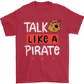 Talk Like a Pirate Day Mens T-Shirt 100% Cotton Red
