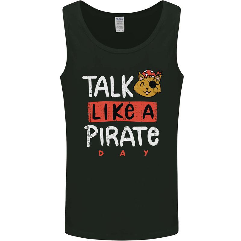 Talk Like a Pirate Day Mens Vest Tank Top Black