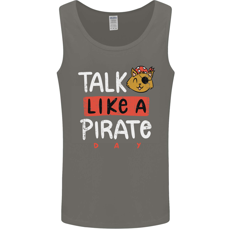 Talk Like a Pirate Day Mens Vest Tank Top Charcoal
