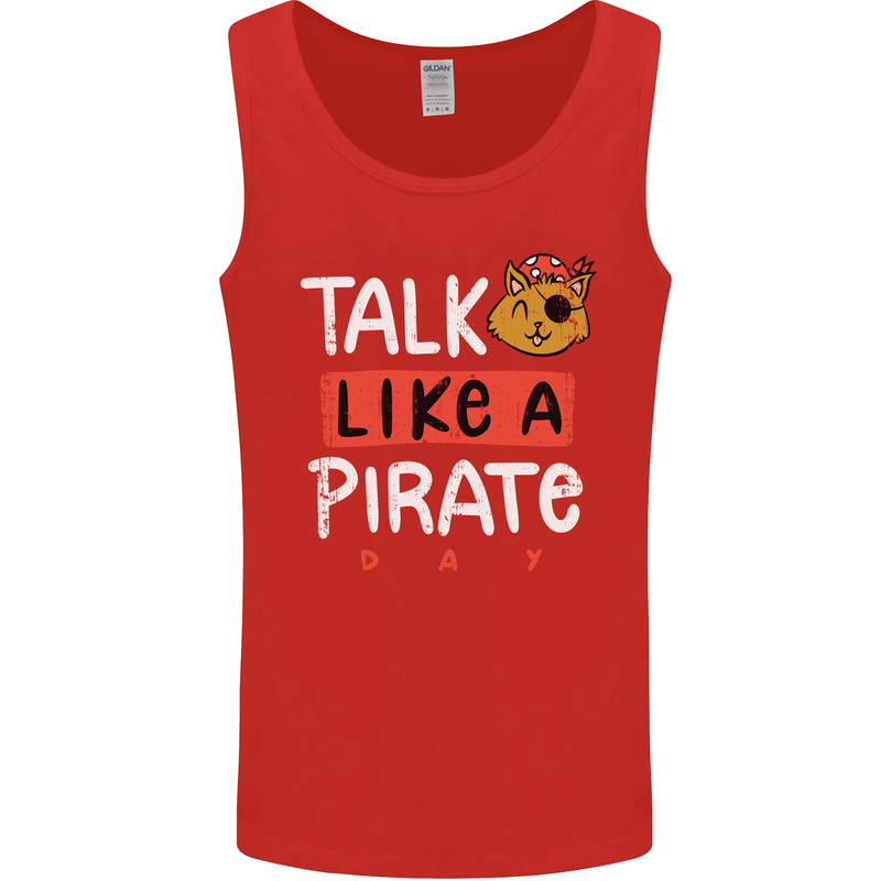 Talk Like a Pirate Day Mens Vest Tank Top Red