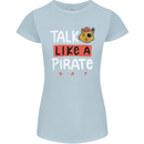 Talk Like a Pirate Day Womens Petite Cut T-Shirt Light Blue