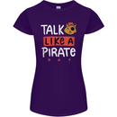 Talk Like a Pirate Day Womens Petite Cut T-Shirt Purple