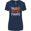 Talk Like a Pirate Day Womens Wider Cut T-Shirt Navy Blue