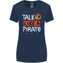 Talk Like a Pirate Day Womens Wider Cut T-Shirt Navy Blue