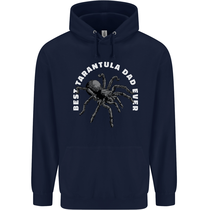Tarantula Dad Funny Spider Childrens Kids Hoodie Navy Blue