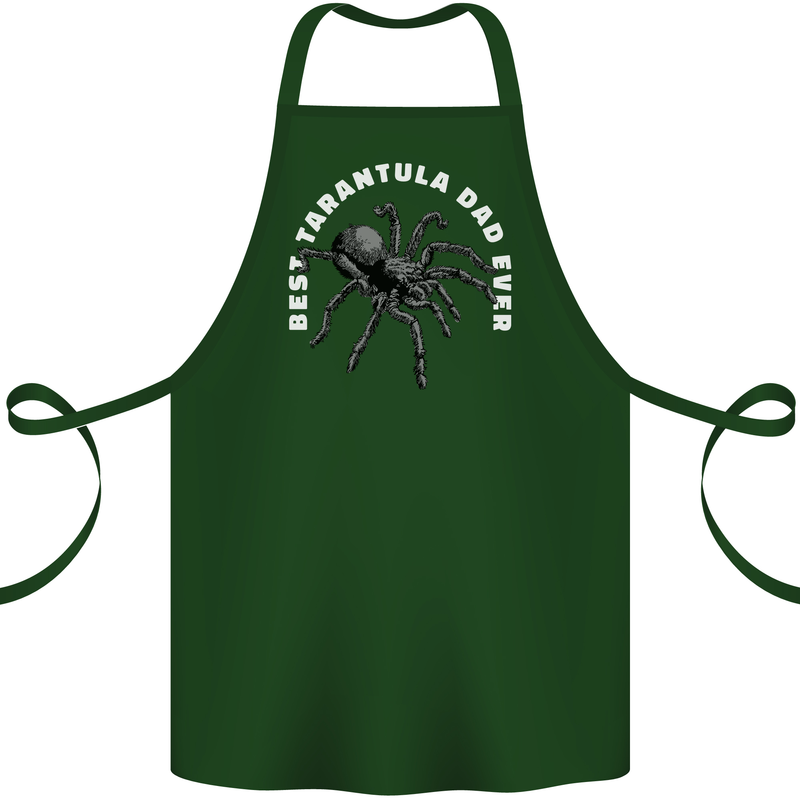 Tarantula Dad Funny Spider Cotton Apron 100% Organic Forest Green