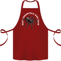 Tarantula Dad Funny Spider Cotton Apron 100% Organic Maroon