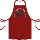 Tarantula Dad Funny Spider Cotton Apron 100% Organic Maroon