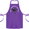 Tarantula Dad Funny Spider Cotton Apron 100% Organic Purple