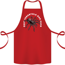 Tarantula Dad Funny Spider Cotton Apron 100% Organic Red