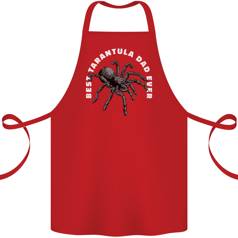 Tarantula Dad Funny Spider Cotton Apron 100% Organic Red