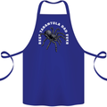 Tarantula Dad Funny Spider Cotton Apron 100% Organic Royal Blue