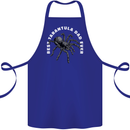 Tarantula Dad Funny Spider Cotton Apron 100% Organic Royal Blue