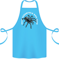Tarantula Dad Funny Spider Cotton Apron 100% Organic Turquoise