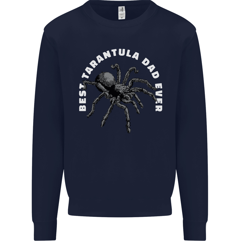 Tarantula Dad Funny Spider Kids Sweatshirt Jumper Navy Blue