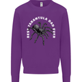 Tarantula Dad Funny Spider Kids Sweatshirt Jumper Purple