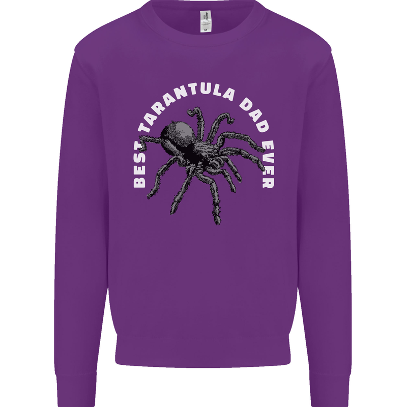 Tarantula Dad Funny Spider Kids Sweatshirt Jumper Purple