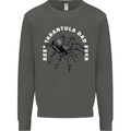 Tarantula Dad Funny Spider Kids Sweatshirt Jumper Storm Grey