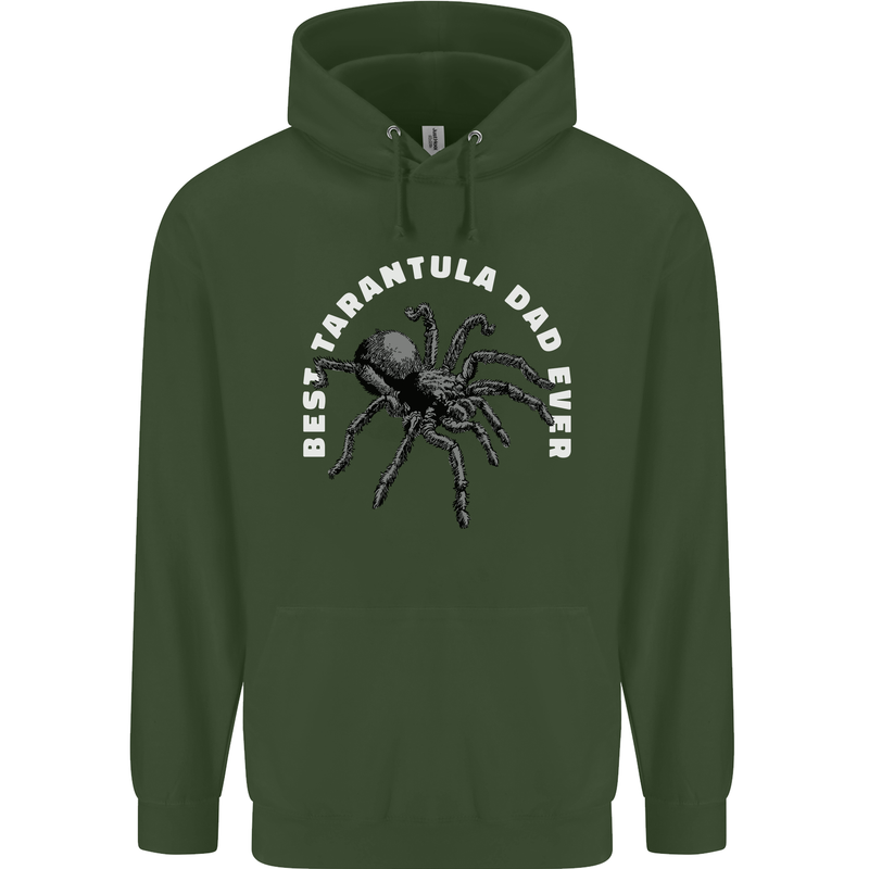 Tarantula Dad Funny Spider Mens 80% Cotton Hoodie Forest Green