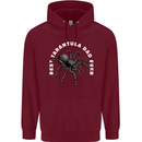 Tarantula Dad Funny Spider Mens 80% Cotton Hoodie Maroon