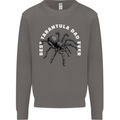 Tarantula Dad Funny Spider Mens Sweatshirt Jumper Charcoal
