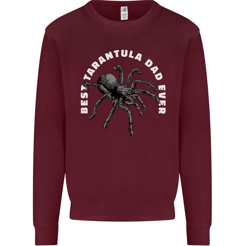 Tarantula Dad Funny Spider Mens Sweatshirt Jumper Maroon