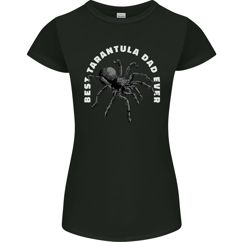 Tarantula Dad Funny Spider Womens Petite Cut T-Shirt Black