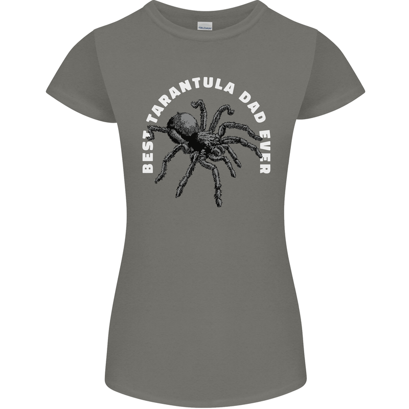Tarantula Dad Funny Spider Womens Petite Cut T-Shirt Charcoal