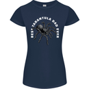Tarantula Dad Funny Spider Womens Petite Cut T-Shirt Navy Blue