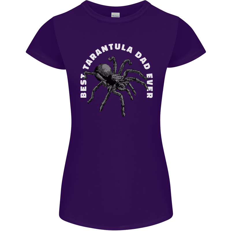 Tarantula Dad Funny Spider Womens Petite Cut T-Shirt Purple