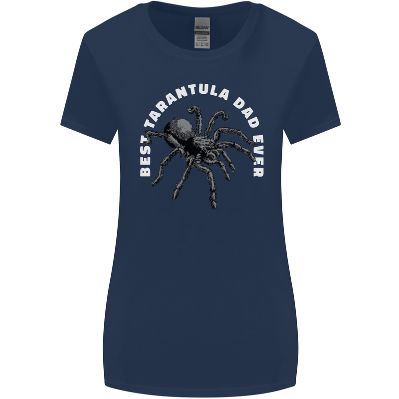 Tarantula Dad Funny Spider Womens Wider Cut T-Shirt Navy Blue