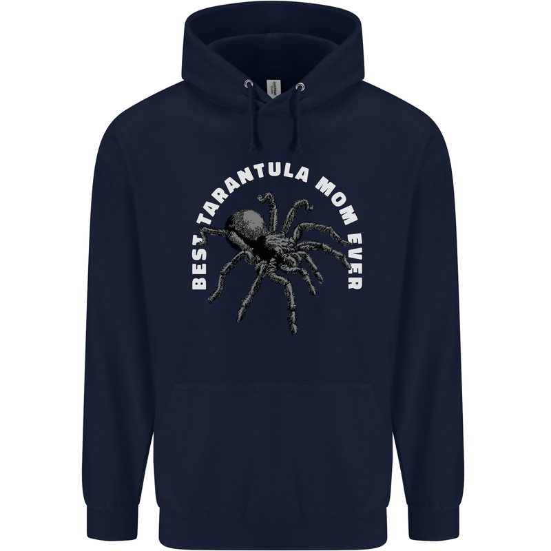 Tarantula Mom Funny Spider Childrens Kids Hoodie Navy Blue