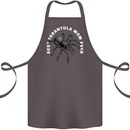 Tarantula Mom Funny Spider Cotton Apron 100% Organic Dark Grey
