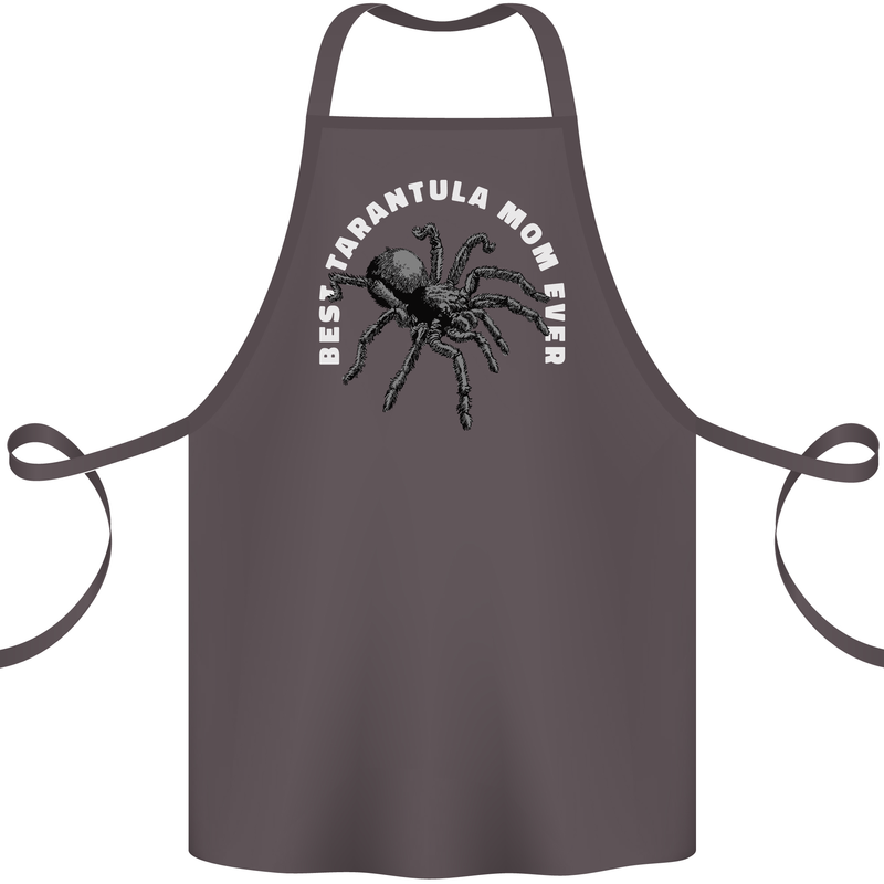Tarantula Mom Funny Spider Cotton Apron 100% Organic Dark Grey