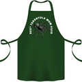 Tarantula Mom Funny Spider Cotton Apron 100% Organic Forest Green
