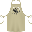 Tarantula Mom Funny Spider Cotton Apron 100% Organic Khaki