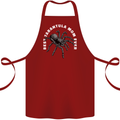 Tarantula Mom Funny Spider Cotton Apron 100% Organic Maroon