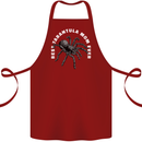 Tarantula Mom Funny Spider Cotton Apron 100% Organic Maroon
