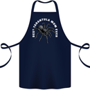 Tarantula Mom Funny Spider Cotton Apron 100% Organic Navy Blue