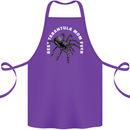 Tarantula Mom Funny Spider Cotton Apron 100% Organic Purple