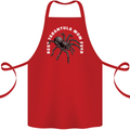 Tarantula Mom Funny Spider Cotton Apron 100% Organic Red