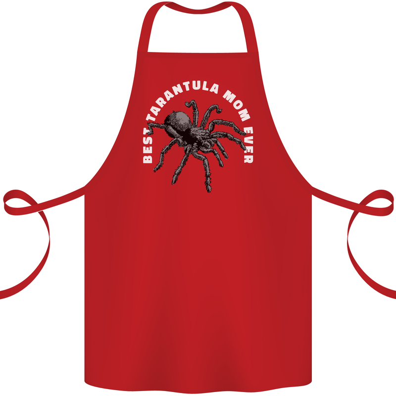 Tarantula Mom Funny Spider Cotton Apron 100% Organic Red
