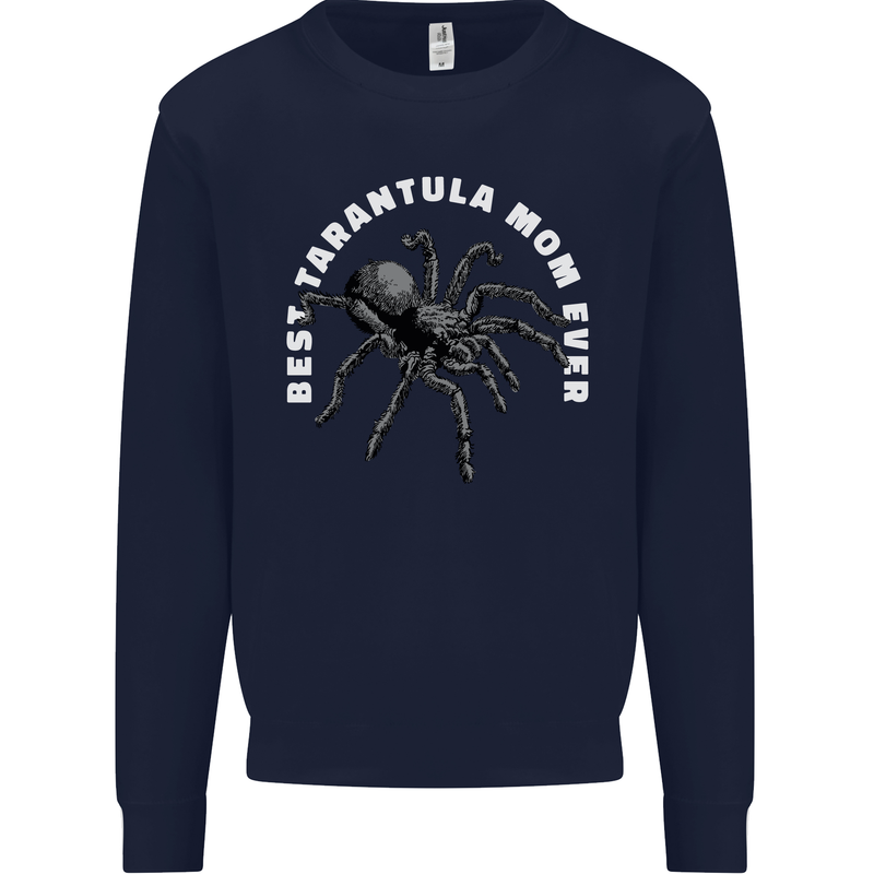 Tarantula Mom Funny Spider Kids Sweatshirt Jumper Navy Blue