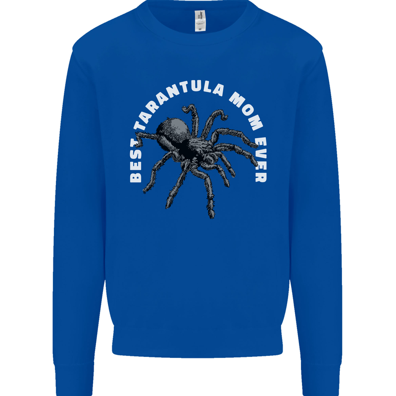 Tarantula Mom Funny Spider Kids Sweatshirt Jumper Royal Blue