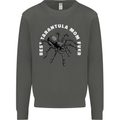 Tarantula Mom Funny Spider Kids Sweatshirt Jumper Storm Grey