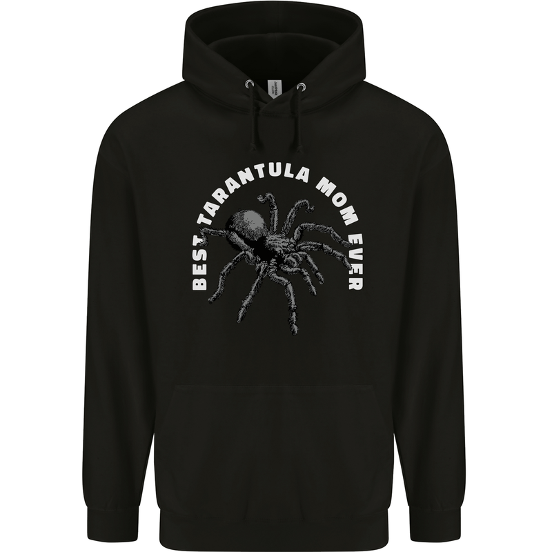 Tarantula Mom Funny Spider Mens 80% Cotton Hoodie Black