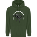 Tarantula Mom Funny Spider Mens 80% Cotton Hoodie Forest Green