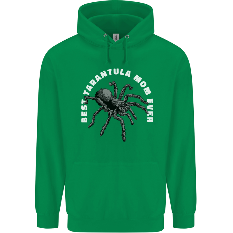 Tarantula Mom Funny Spider Mens 80% Cotton Hoodie Irish Green